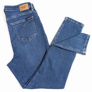 Calvin Klein Repreve High-Rise Skinny 5 Pocket Jeans Women's Size 12 Denim